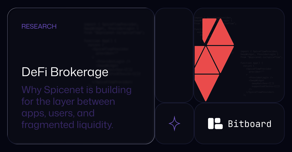 Spicenet infrastructure concept for cross-chain DeFi execution, liquidity access, and application distribution